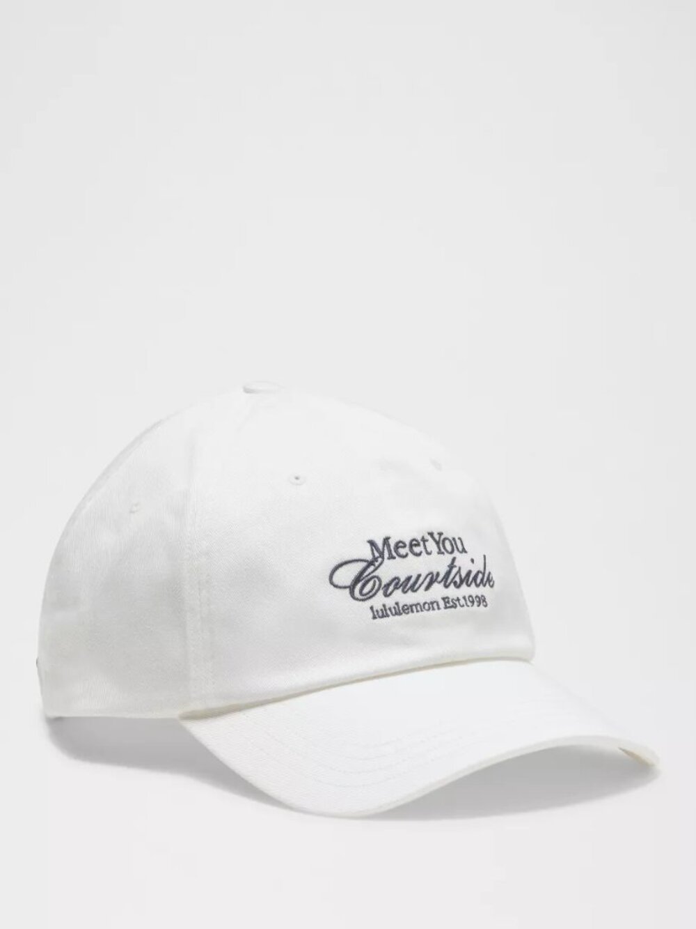 Lululemon Unisex Classic Ball Cap Meet You Courtside White S/M NWT